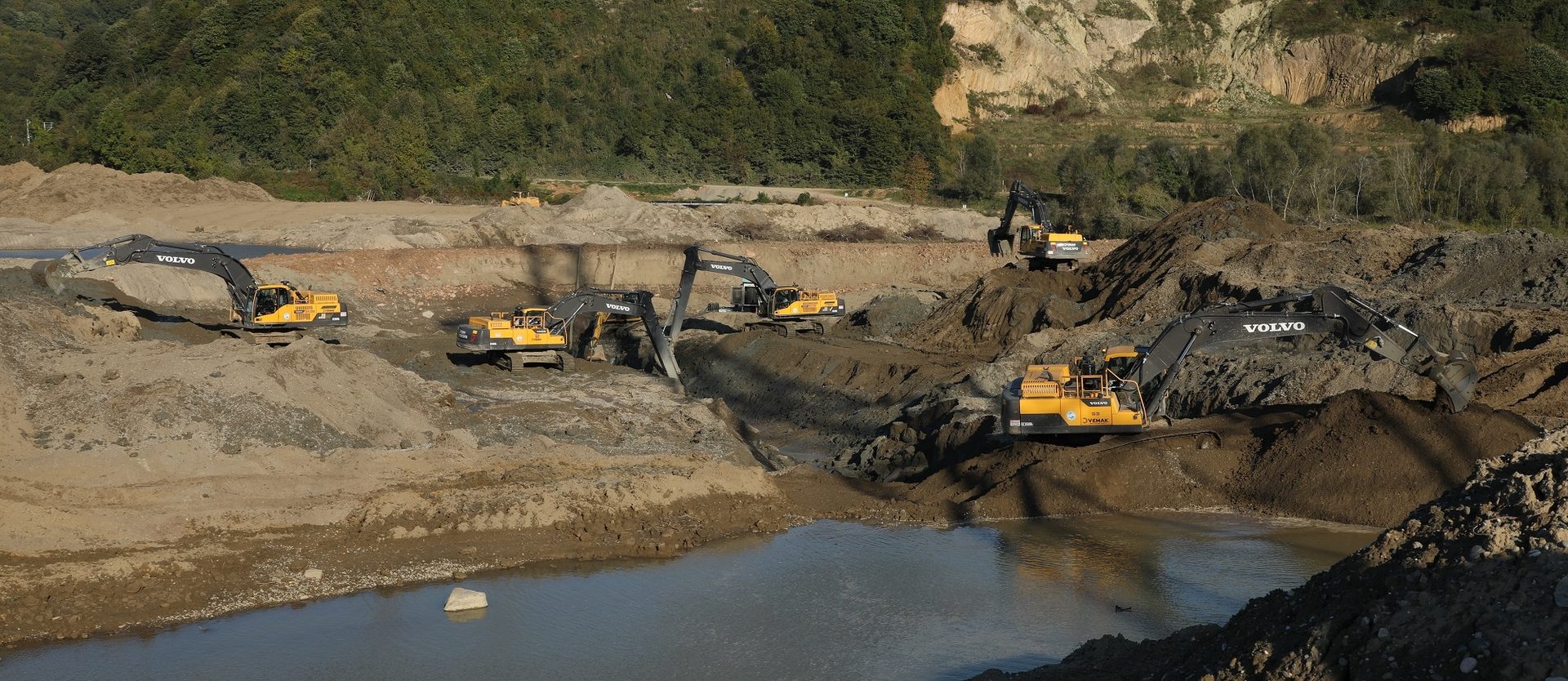 Water, Vehicle, Yellow, Slope