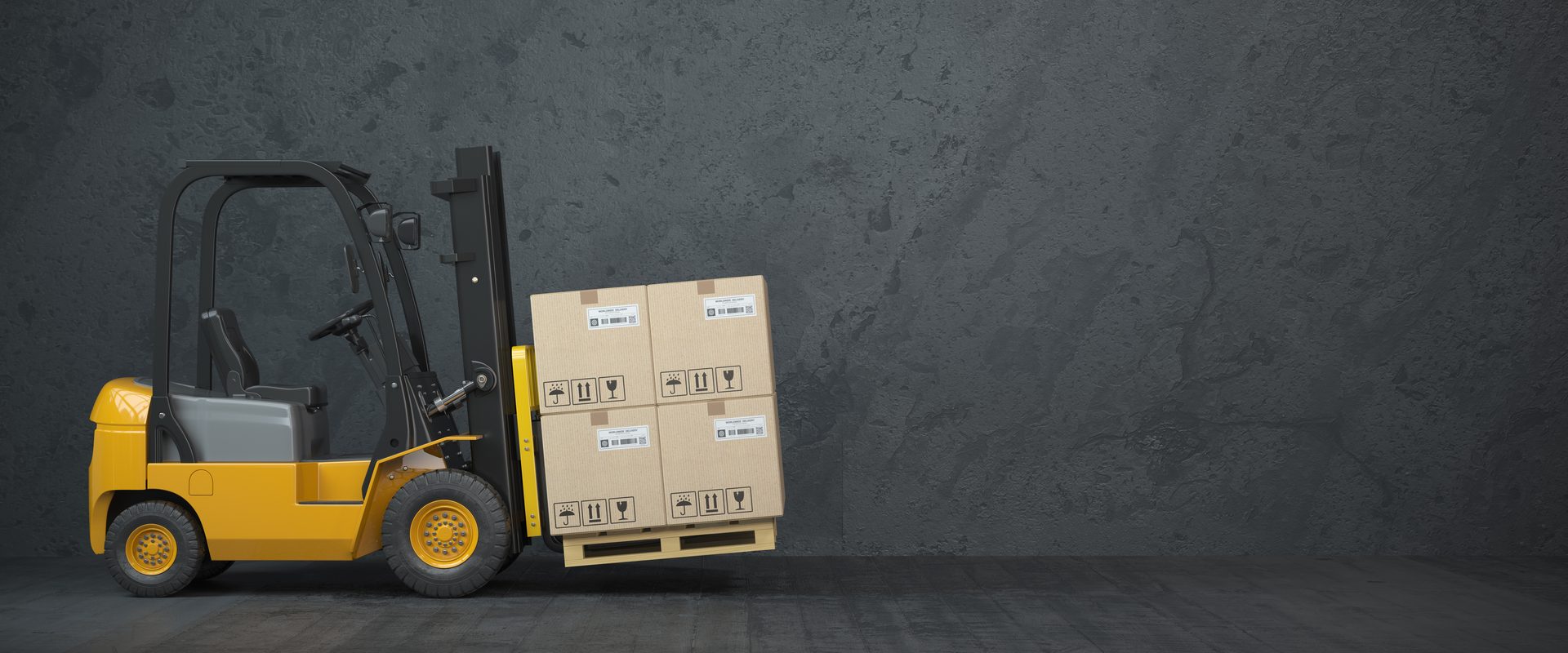 Forklift truck, Automotive tire, Motor vehicle, Road surface, Wheel, Tread, Rolling, Asphalt