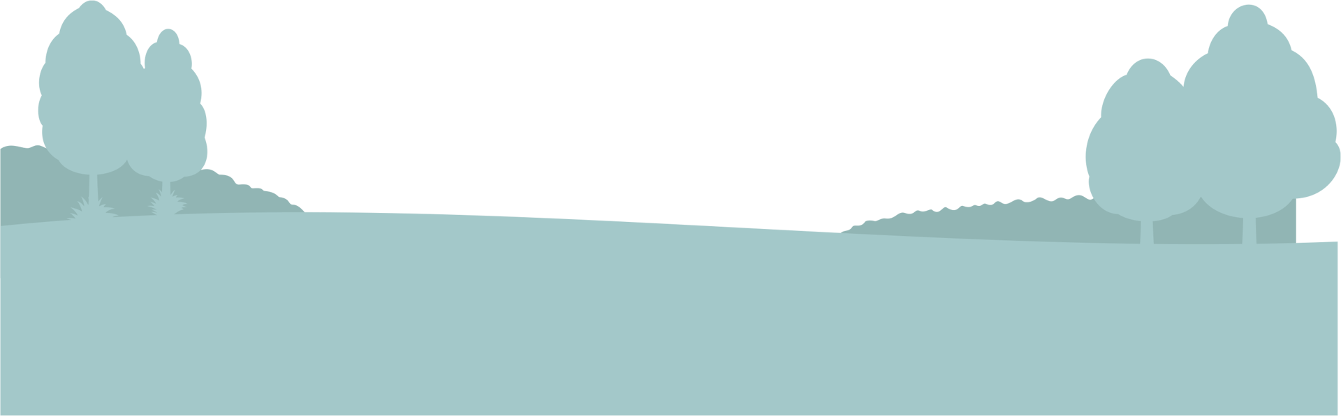 silhouette of a pasture landscape