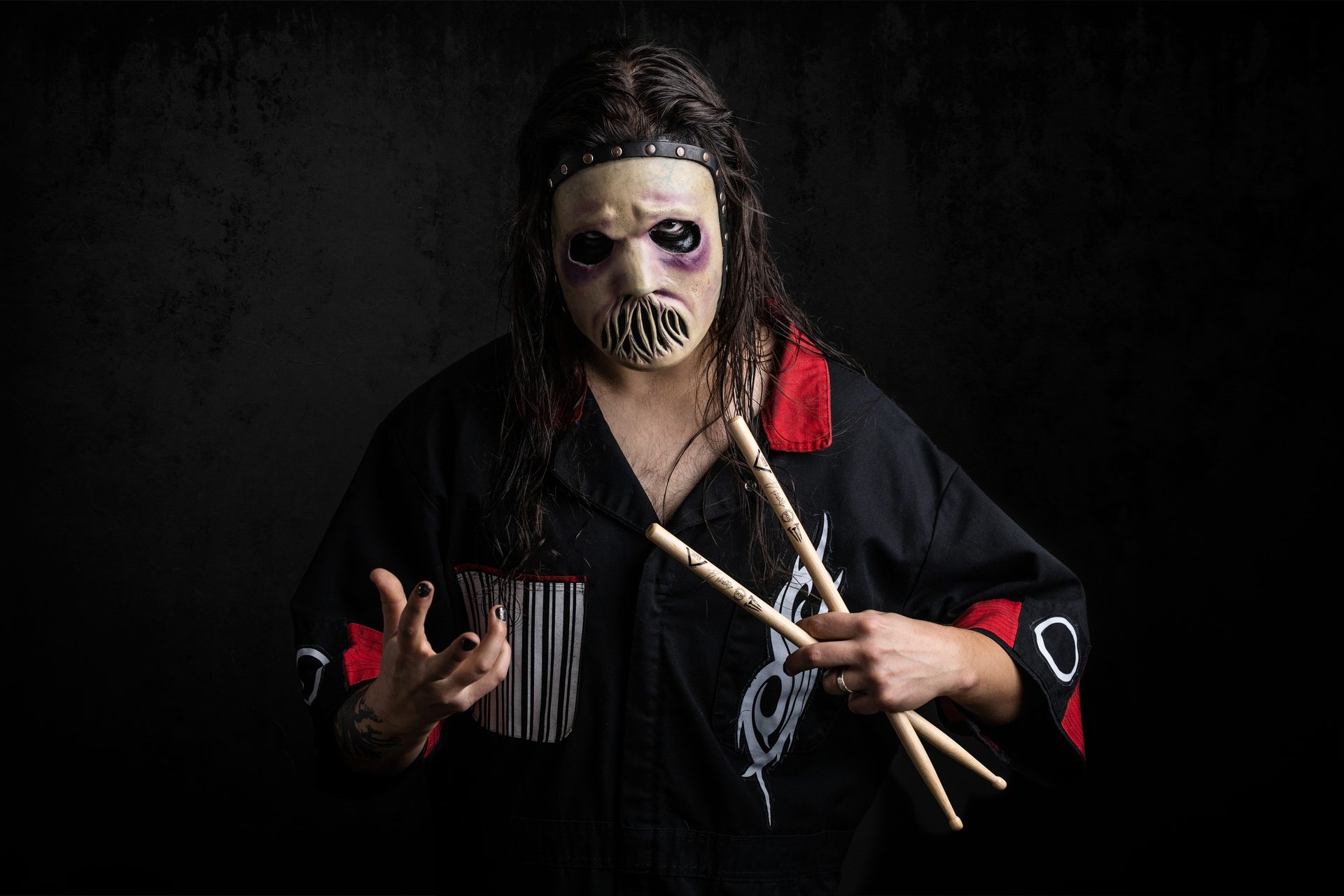 musician portrait, Jay Weinberg, slipknot, drummer, portrait studio