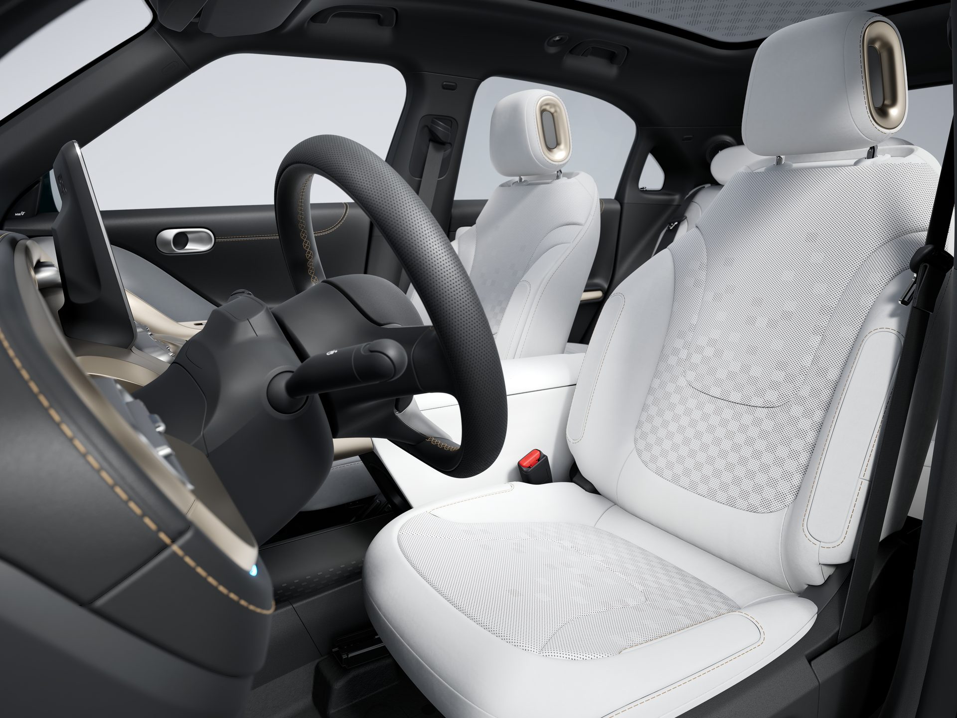 Car seat cover, Motor vehicle, Automotive design, Steering wheel, Window, Plant