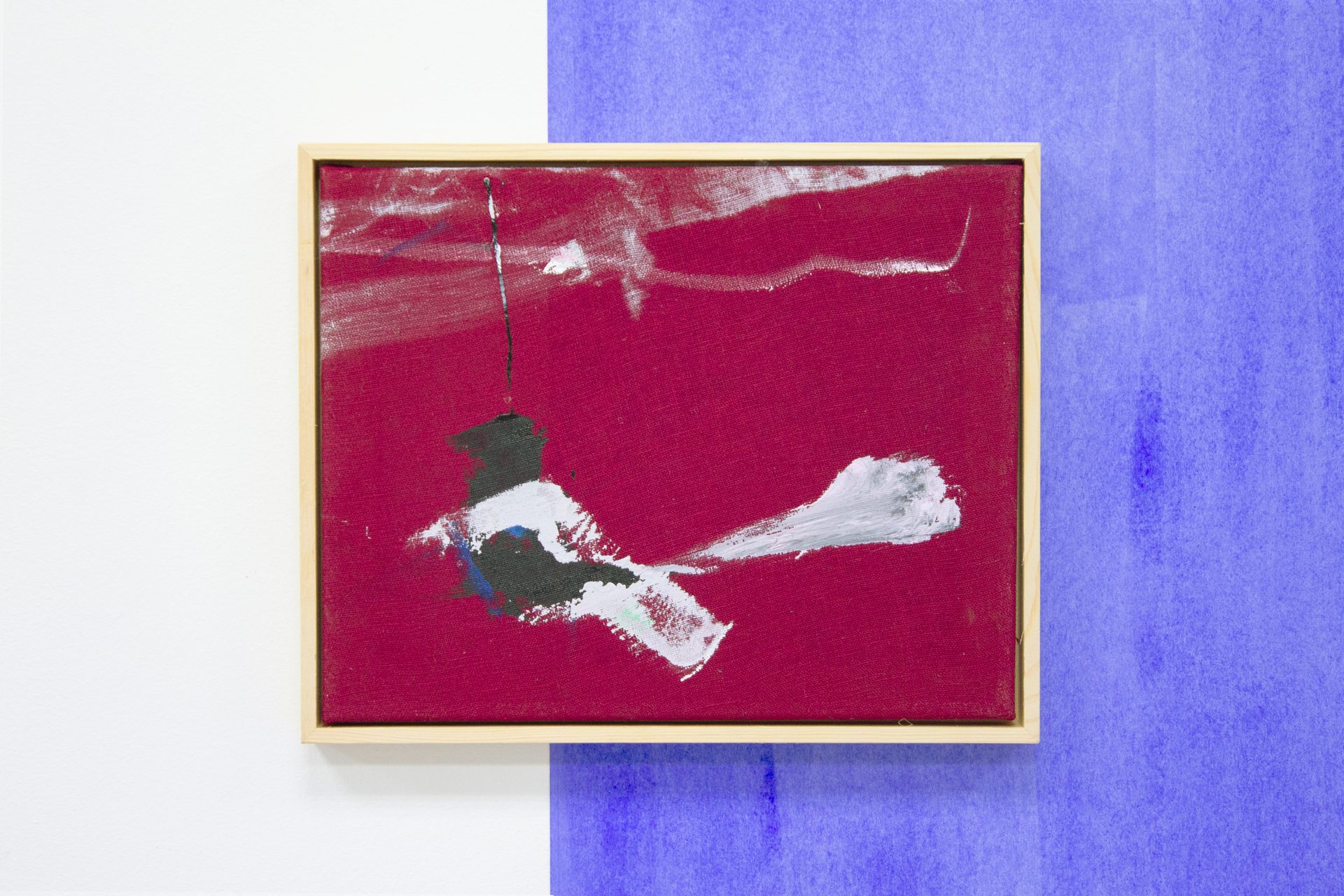 Creative arts, Blue, Rectangle, Paint, Gesture, Red, Art