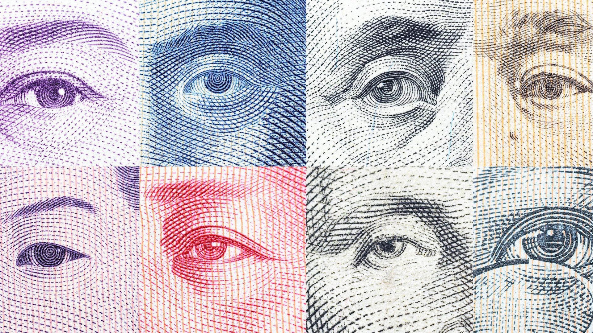 Nose, Cheek, Skin, Eyebrow, Mouth, Eyelash, Art, Iris, Currency, Banknote