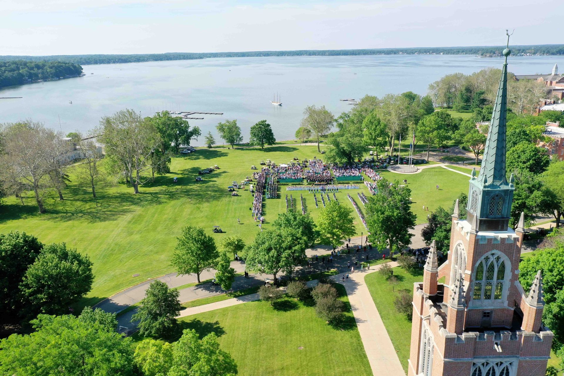 Land lot, Natural landscape, Urban design, Water, Plant, Sky, Tree, Lake, Building, Grass