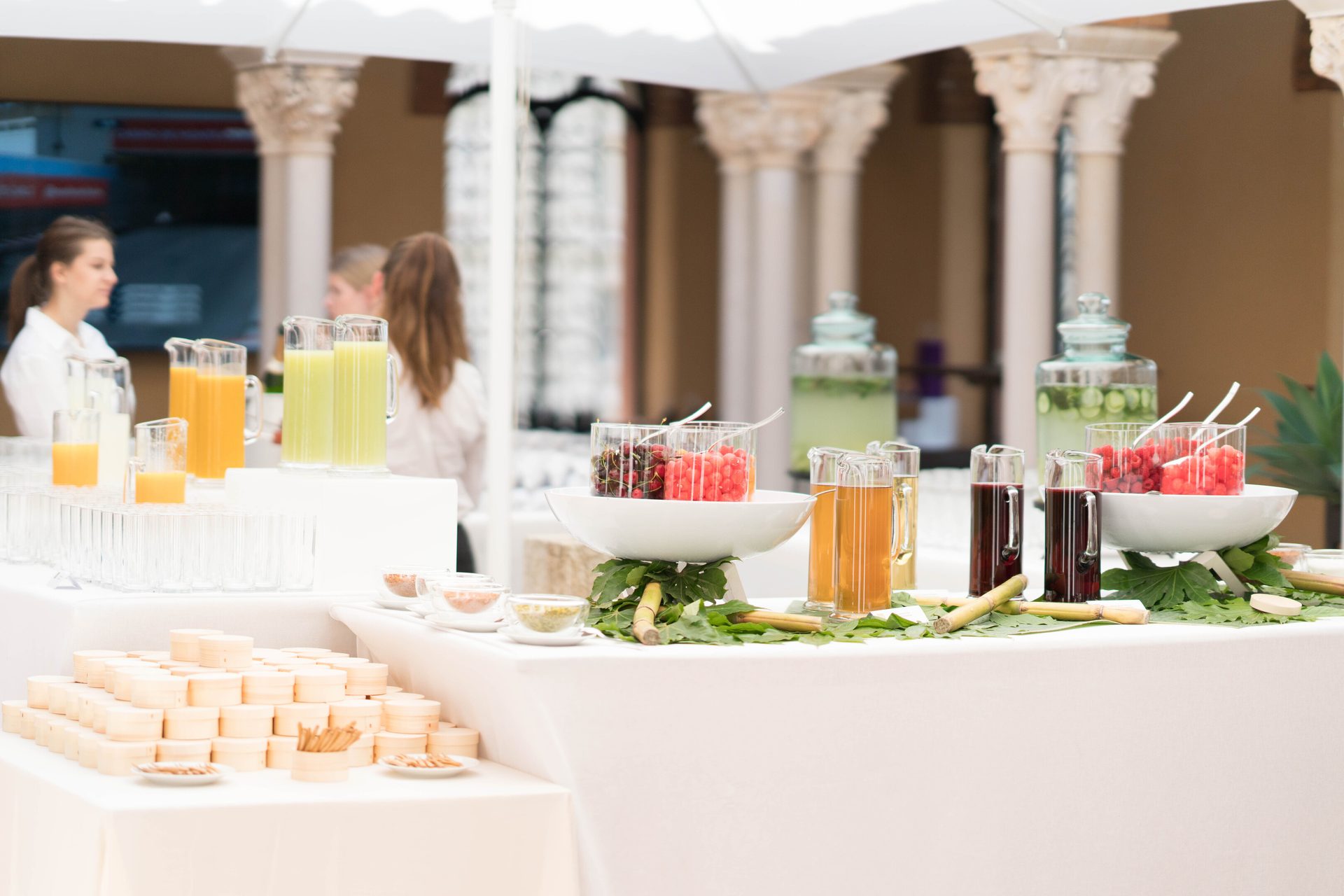 Interior design, Food, Tableware, Orange, Table, Dishware