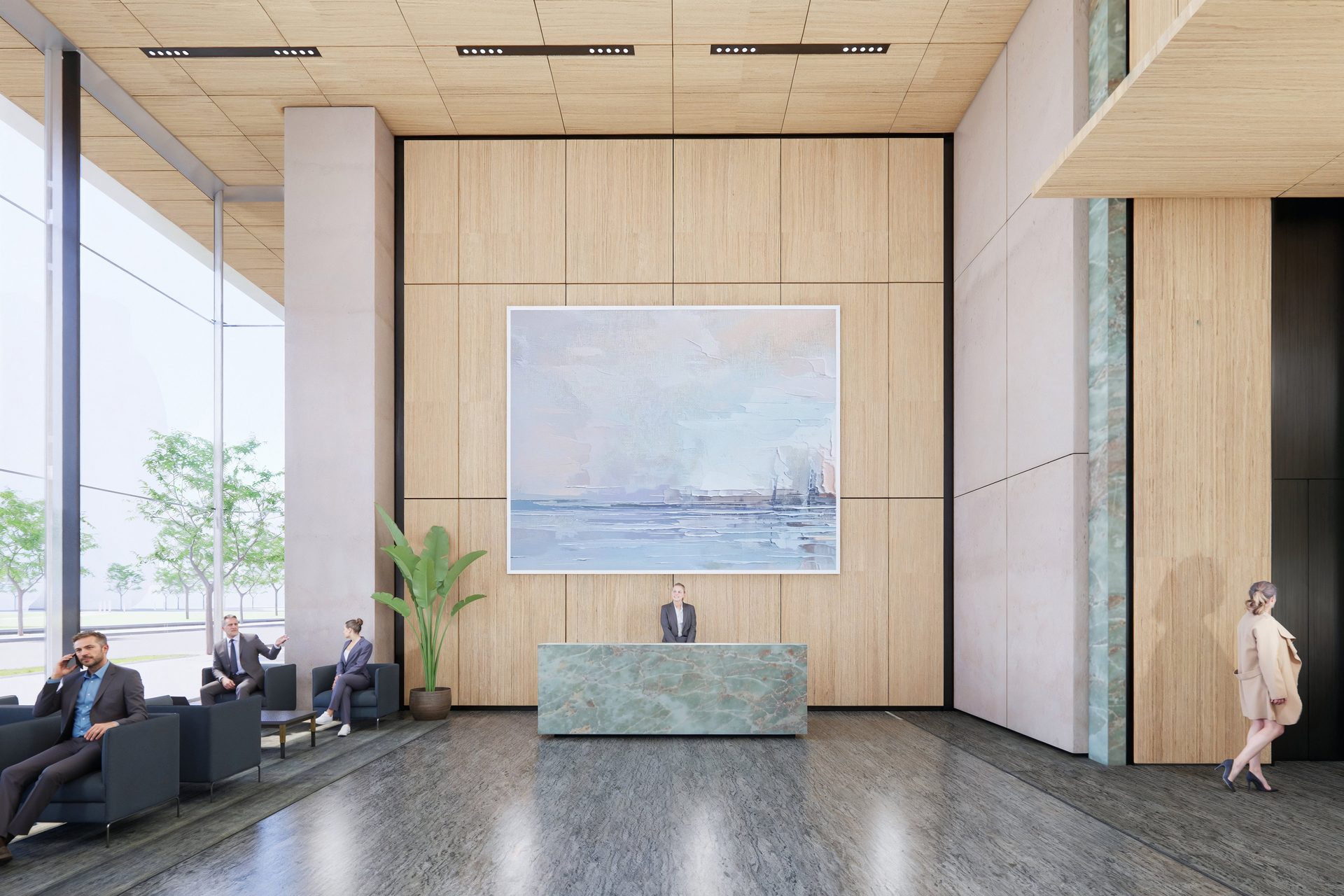 Composite material, Commercial building, Floor, Glass
