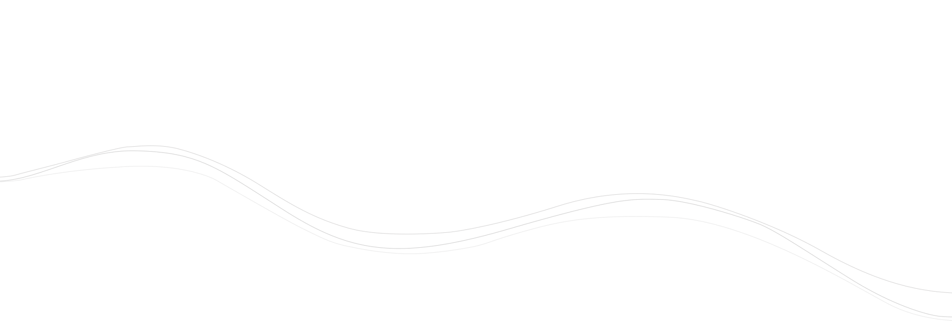 Wavy green base with two thin gray lines on white background.