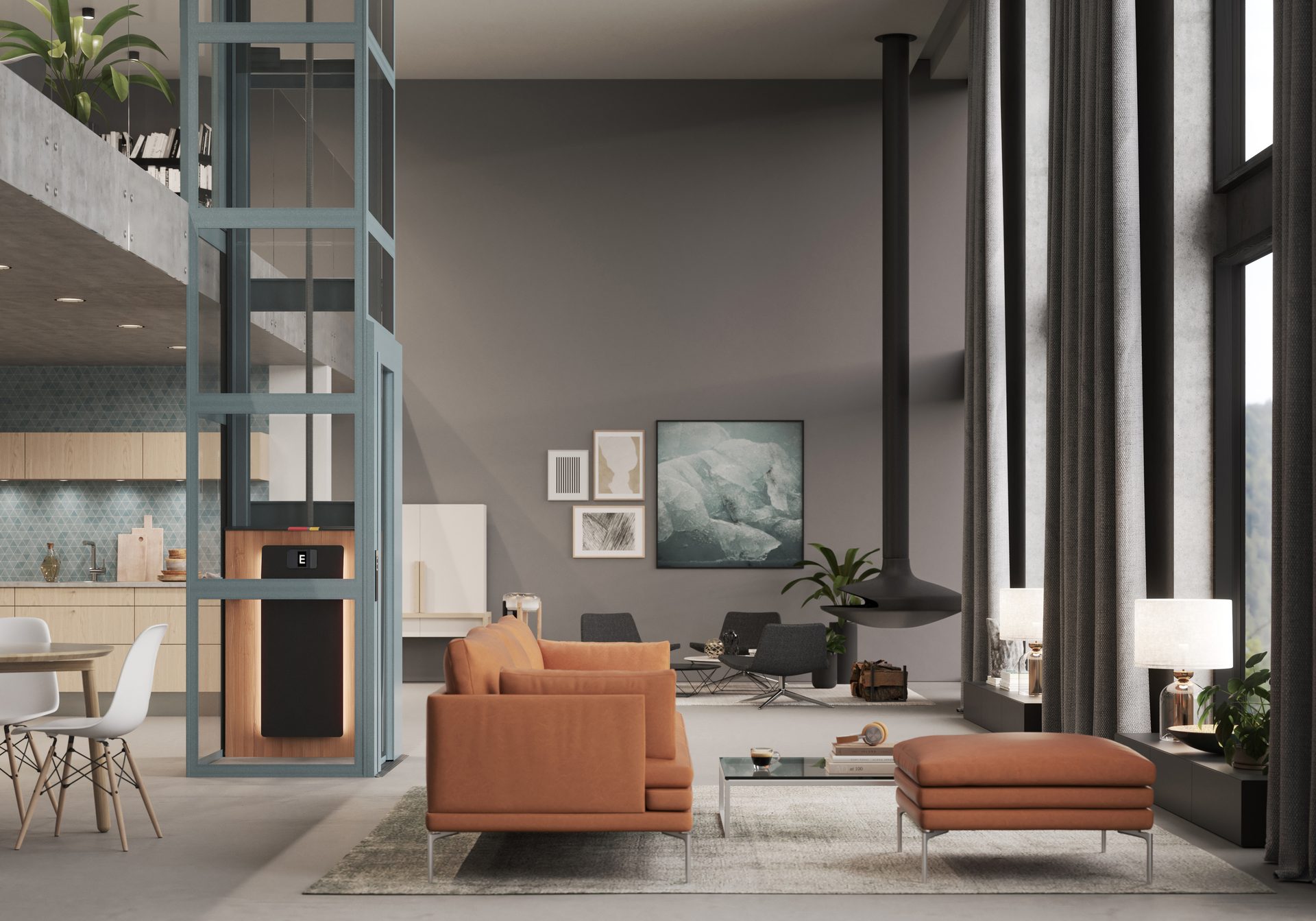 Interior design, Living room, Furniture, Property, Plant, Table, Wood, Couch, Comfort, Architecture