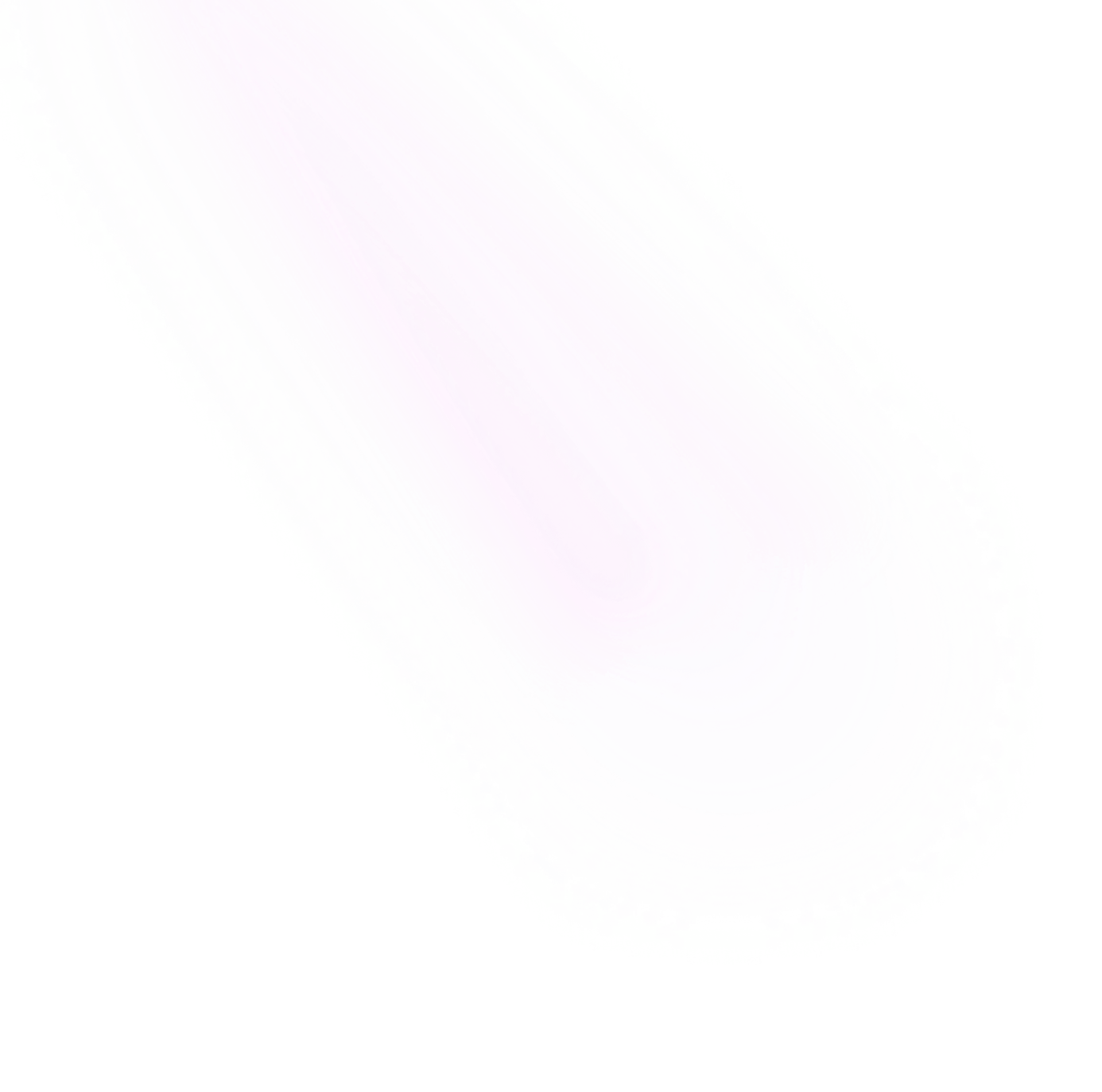 A glowy pink diagonal oval with a speckled multicolor border on a dark green background.