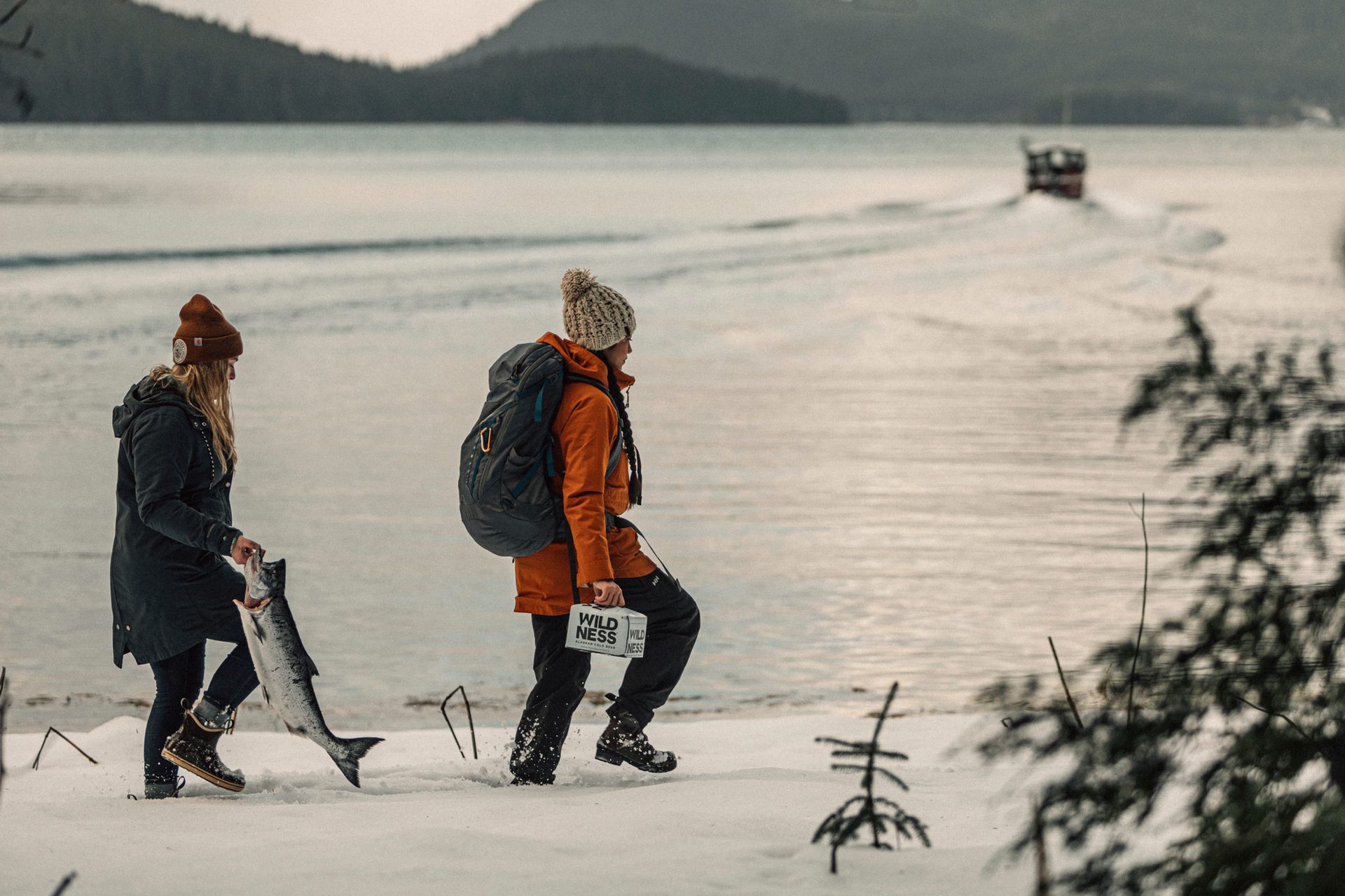 People in nature, Water, Snow, Travel, Lake