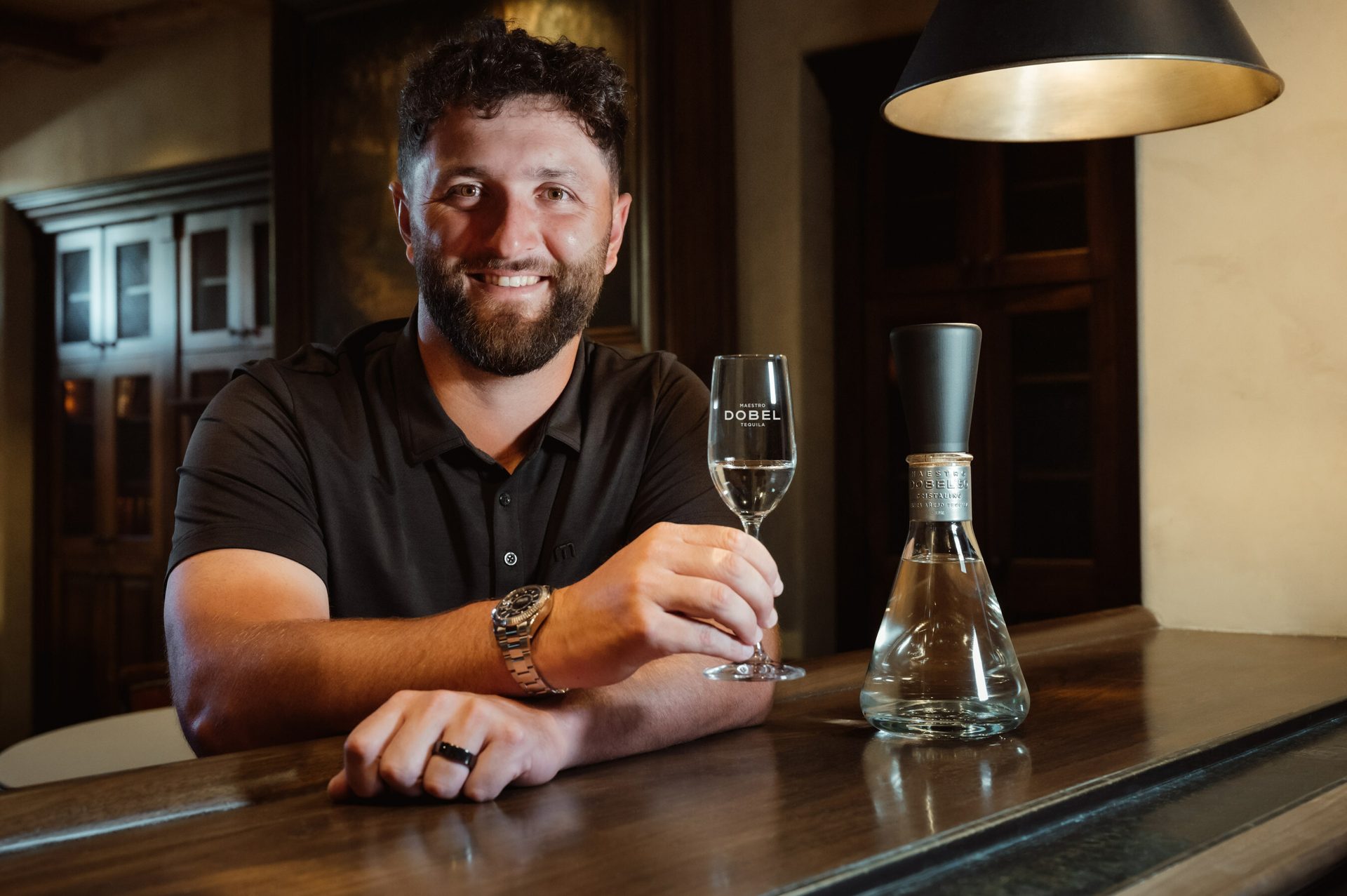Interior design, Watch, Tableware, Drinkware, Barware, Beard, Smile, Table, Drink