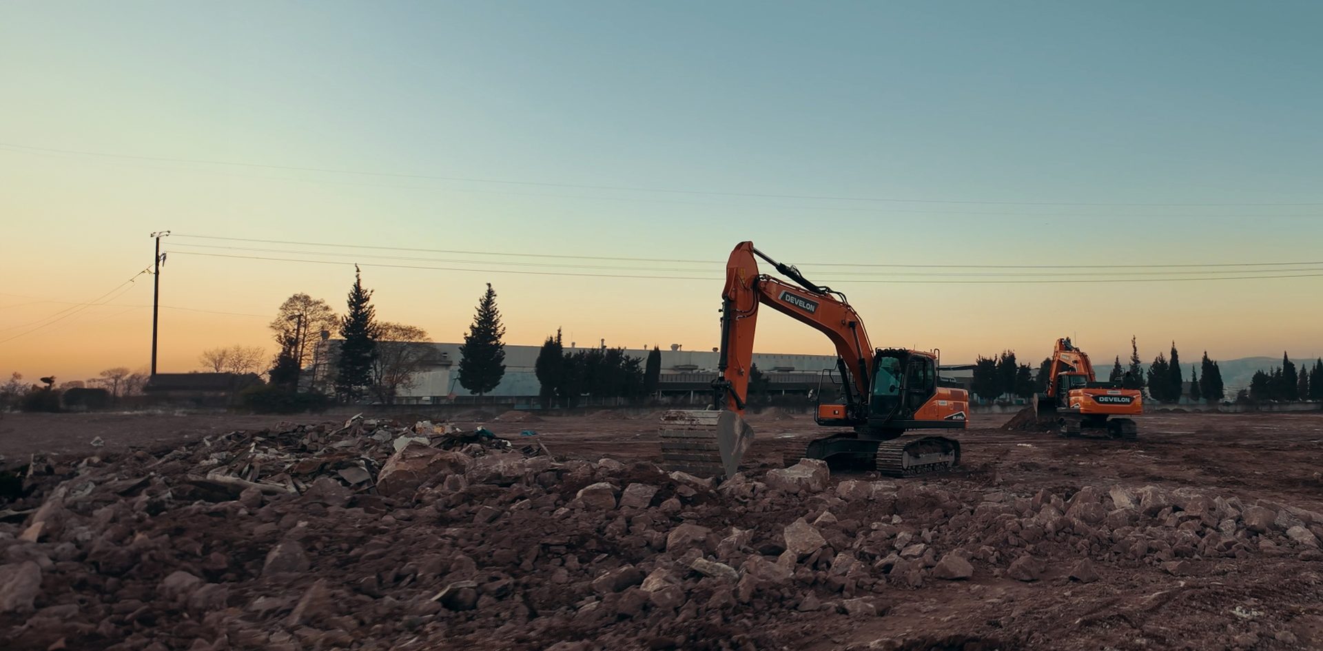 Heavy equipment, Sky, Soil