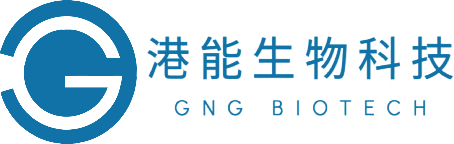 Blue GNG Biotech logo with Chinese characters and "GNG BIOTECH" text on a dark background.
