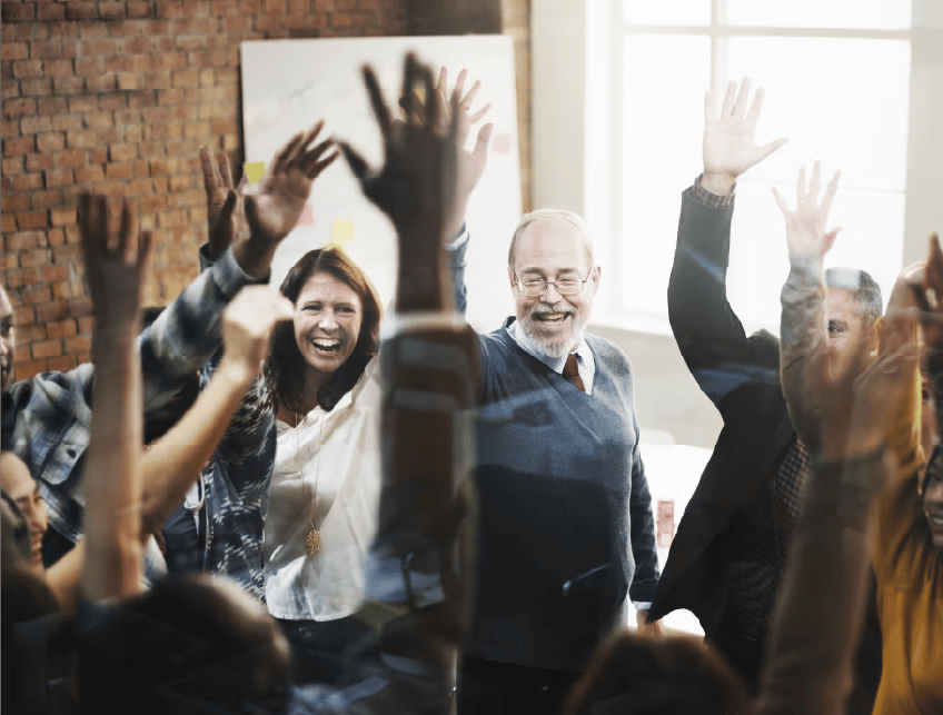 Hand, Smile, Arm, Gesture, Tie