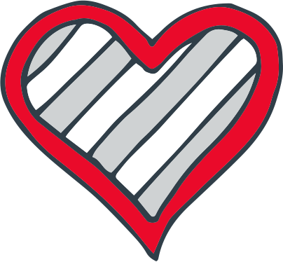 red heart graphic