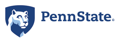Penn State logo: Nittany Lion shield and "PennState" text.