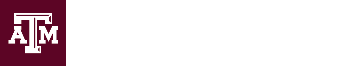 TAMU logo, Department of Geography, Masters of Geoscience - Online.