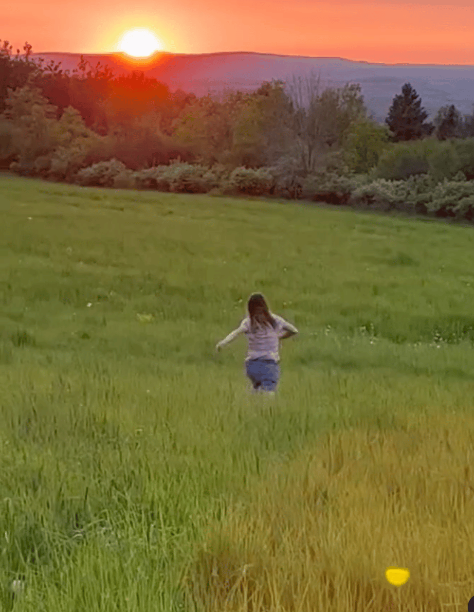 People in nature, Plant community, Natural landscape, Land lot, Sky, Happy, Sunlight, Vegetation, Grass