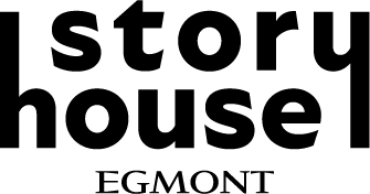 The 'story house' logo in bold black text, with 'EGMONT' in smaller letters below it.