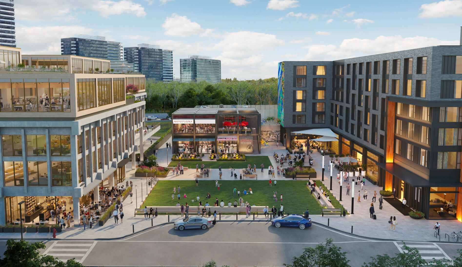 Urban area, Commercial building, Mixed-use