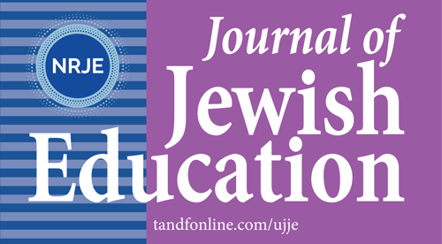 Journal of Jewish Education (NRJE) logo, with website tandfonline.com/ujje.