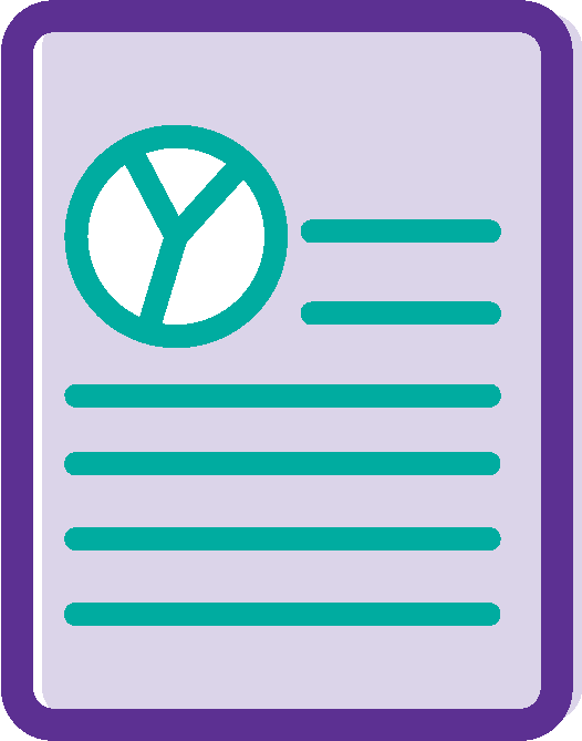 Report with pie chart and text lines.