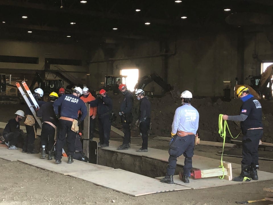 High-visibility clothing, Road surface, Workwear, Asphalt, Headgear