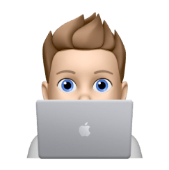 Output device, Personal computer, Head, Hairstyle, Cartoon, Gesture, Laptop