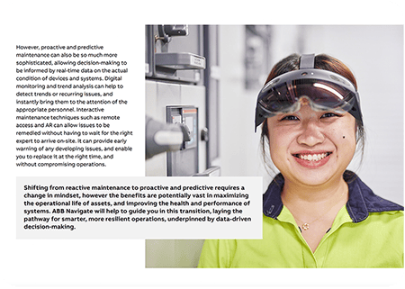 ABB, Navigate, ebook, Reliability, Safety and security, Energy and Carbon, Advisory, Net zero objectives 