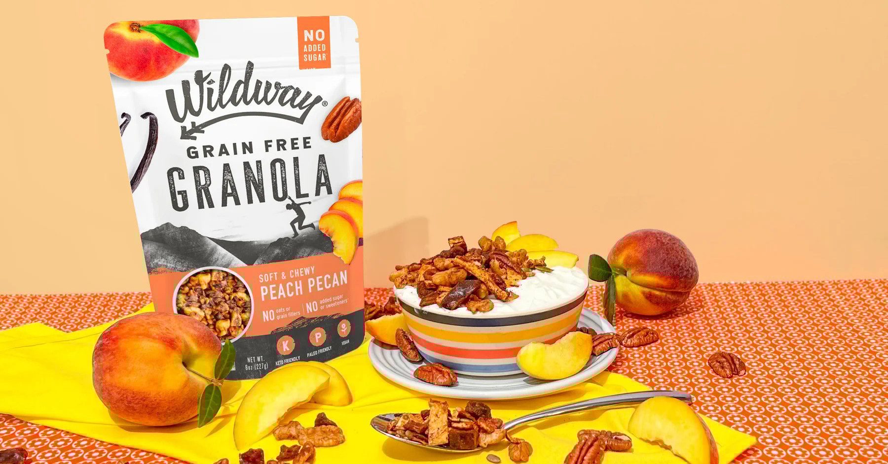 Wildway Peach Pecan Granola Lifestyle