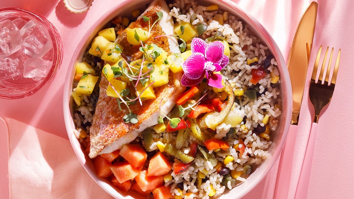 Simplot Red Snapper Bajan Bowl