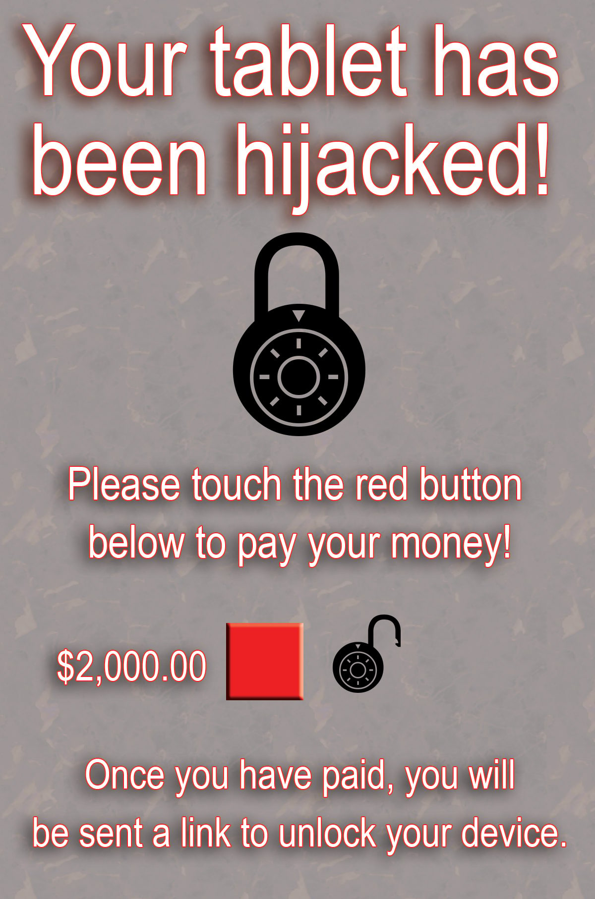 An illustration example of ransomware 