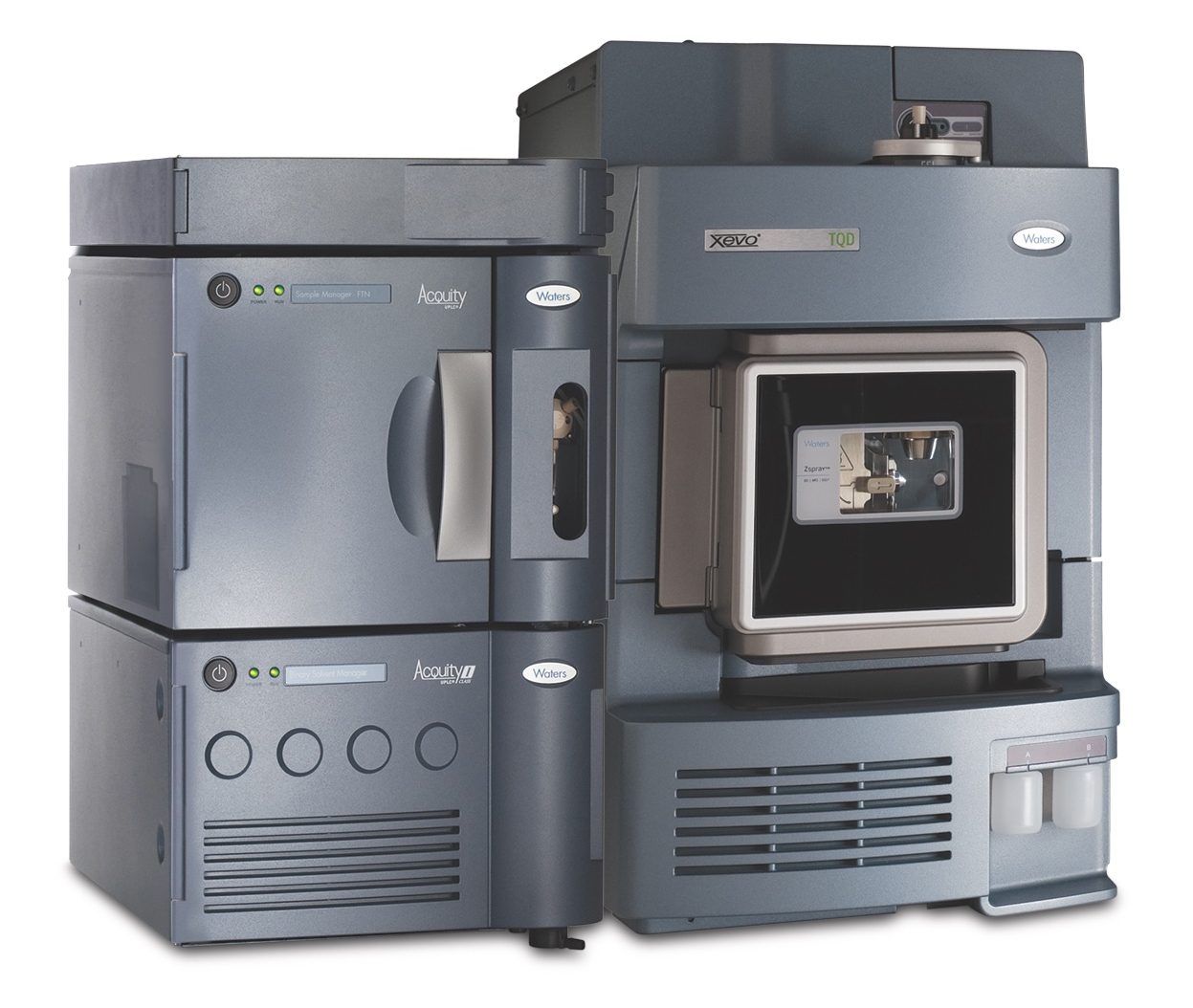 The Waters LC-MS/MS offers high sensitivity optimized workflows