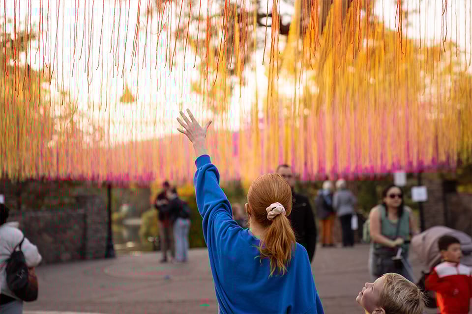 Art installation at Fall Fest in Bend, OR