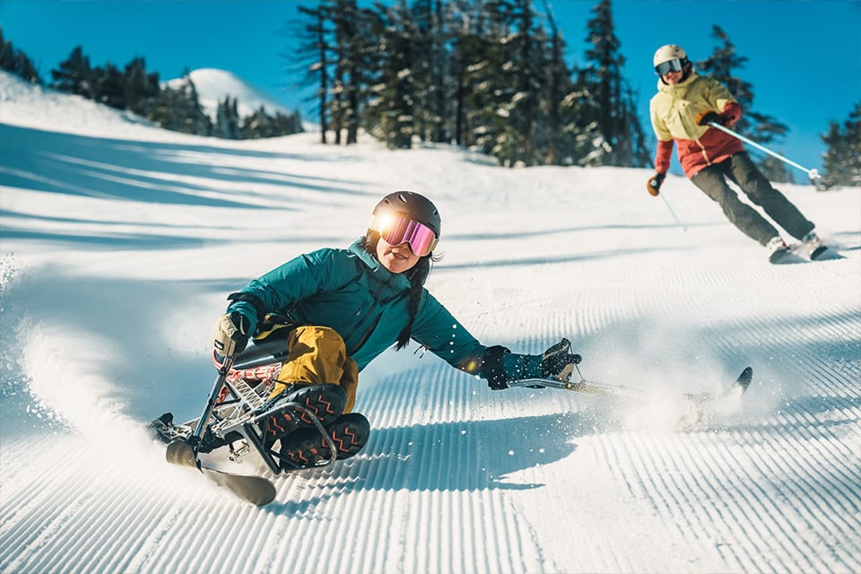 Adaptive skier at Mt Bachelor
