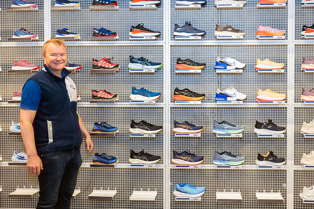 Shoe store, Retail, Sportswear, Sneakers, Shelf, Shelving