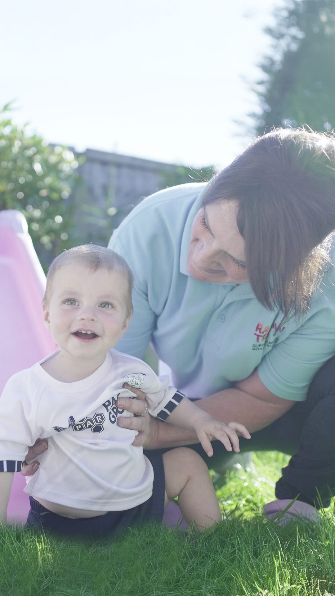 People in nature, Skin, Smile, Happy, Sky, Grass, Toddler, Leisure, Baby