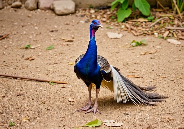 Terrestrial animal, Bird, Peafowl, Beak, Phasianidae, Vertebrate, Neck, Landfowl, Feather, Wing