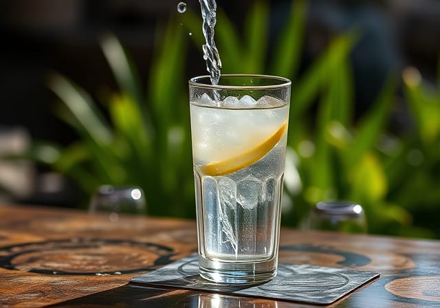 Gin and tonic, Alcoholic drink, Highball glass, Tableware, Fruit, Liquor, Lemon, Citrus, Cocktail, Lime
