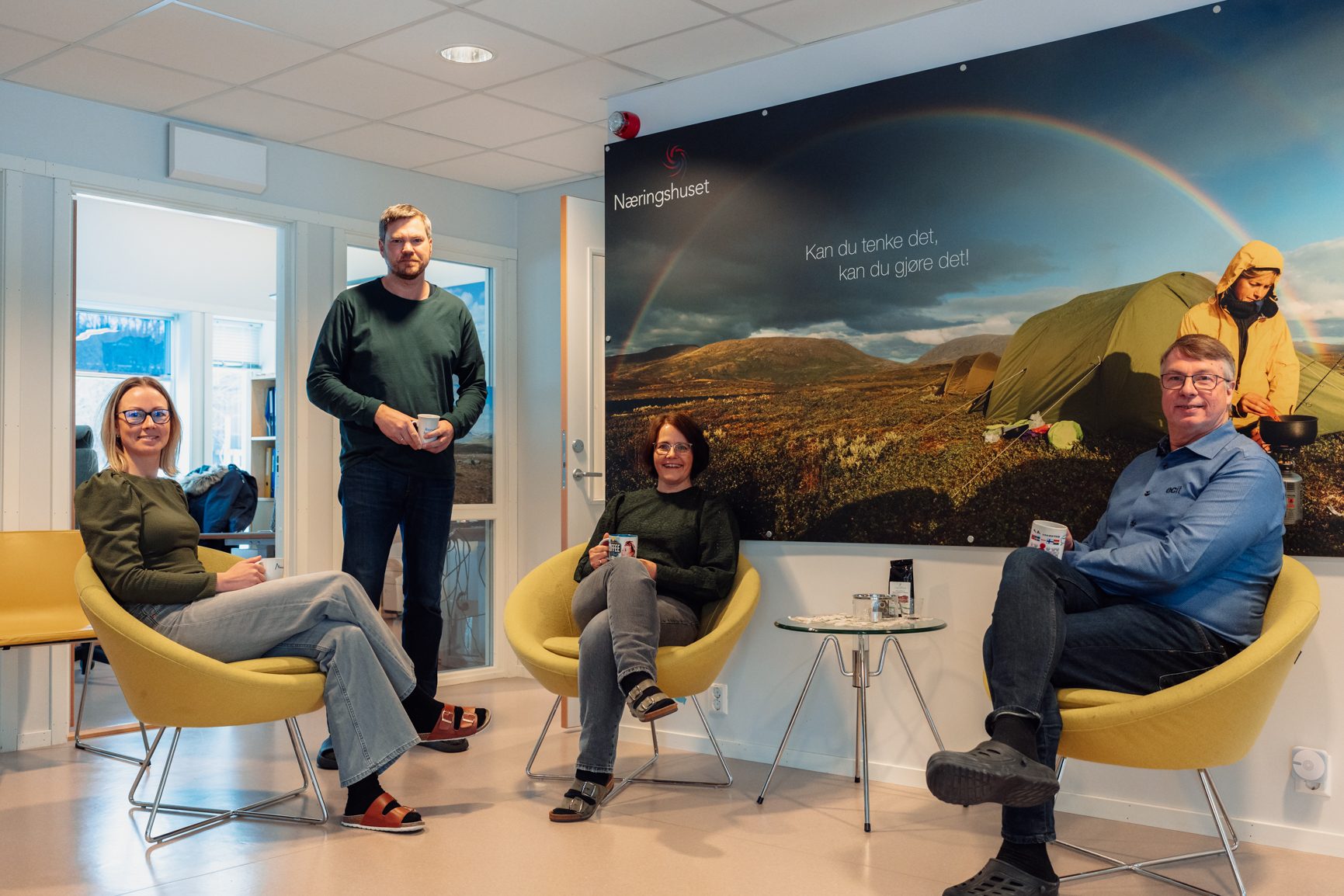 Interior design, Face, Furniture, Sitting, Smile, Comfort, Sharing, Chair