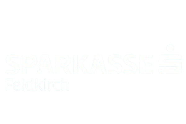 Sparkasse Feldkirch logo featuring white text and the savings bank S symbol.