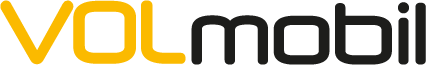 VOLmobil logo with yellow "VOL" and dark gray "mobil" on a green background.