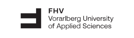 Logo of FHV Vorarlberg University of Applied Sciences, featuring a stylized 'F' and the full name.