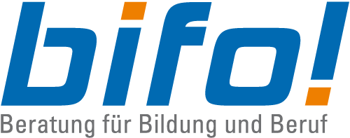 bifo! logo with text "Beratung für Bildung und Beruf".