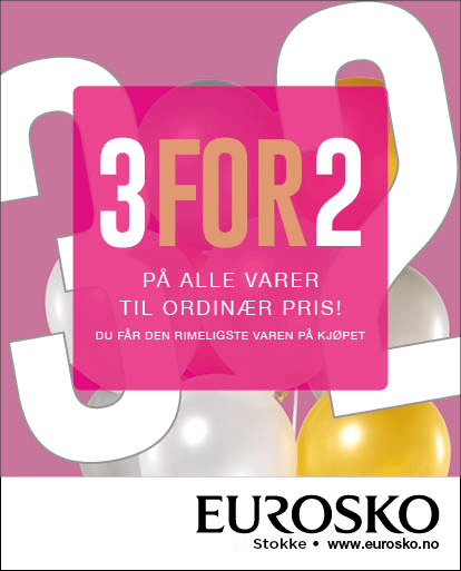 Eurosko ad: 3 for 2 on all regular-priced items, cheapest item free.