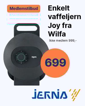 Wilfa Joy waffle iron on member offer for 699.