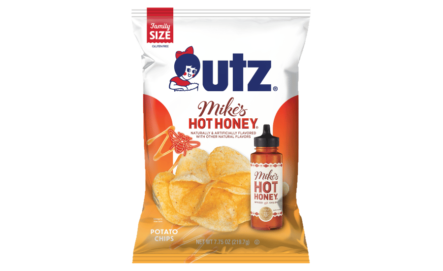 Snack bag, Potato chips, Hot honey, Orange