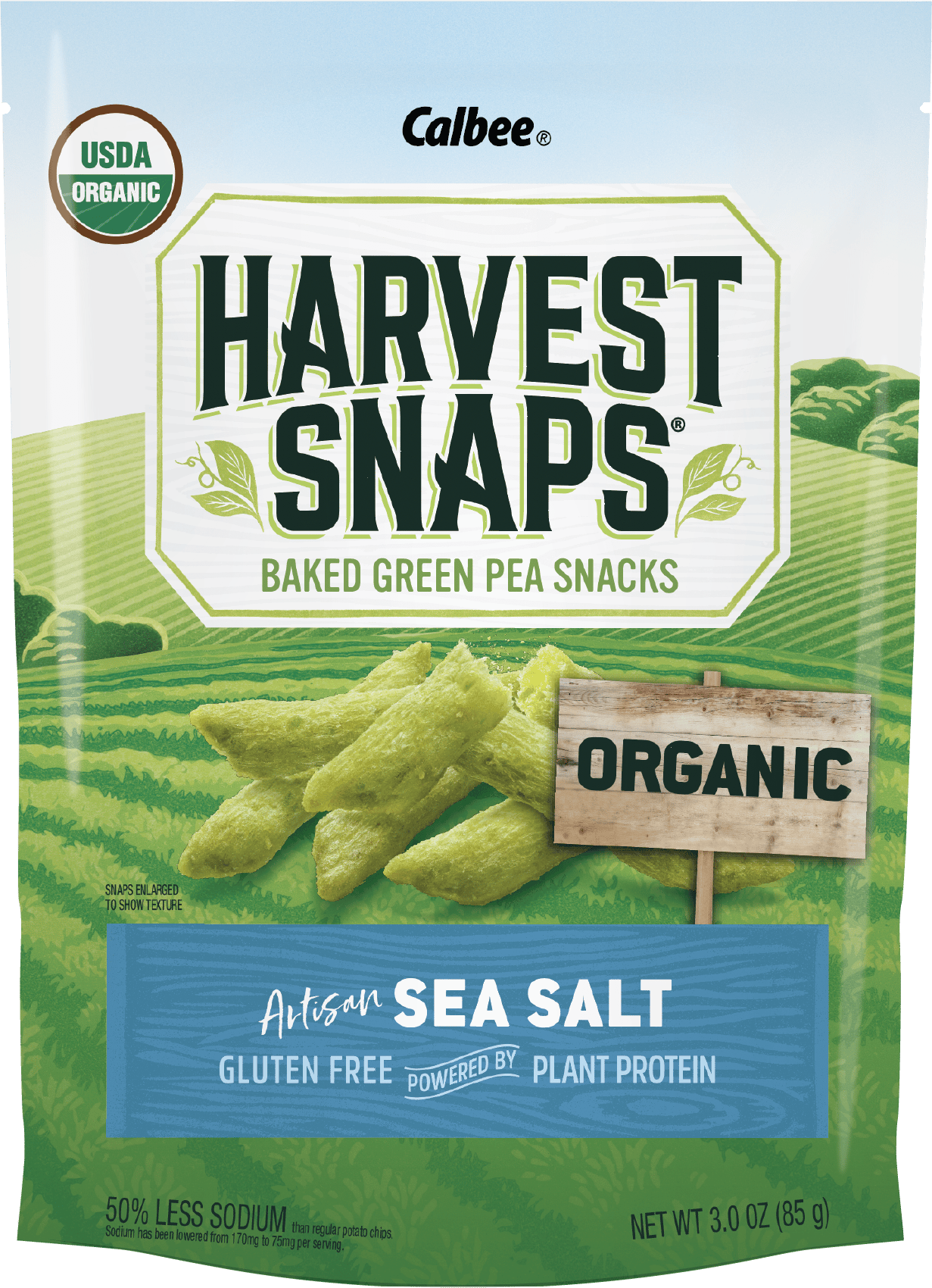 Package, Pouch, Peas, Green, Fields, Organic, Blue, Rustic, Logo, Text