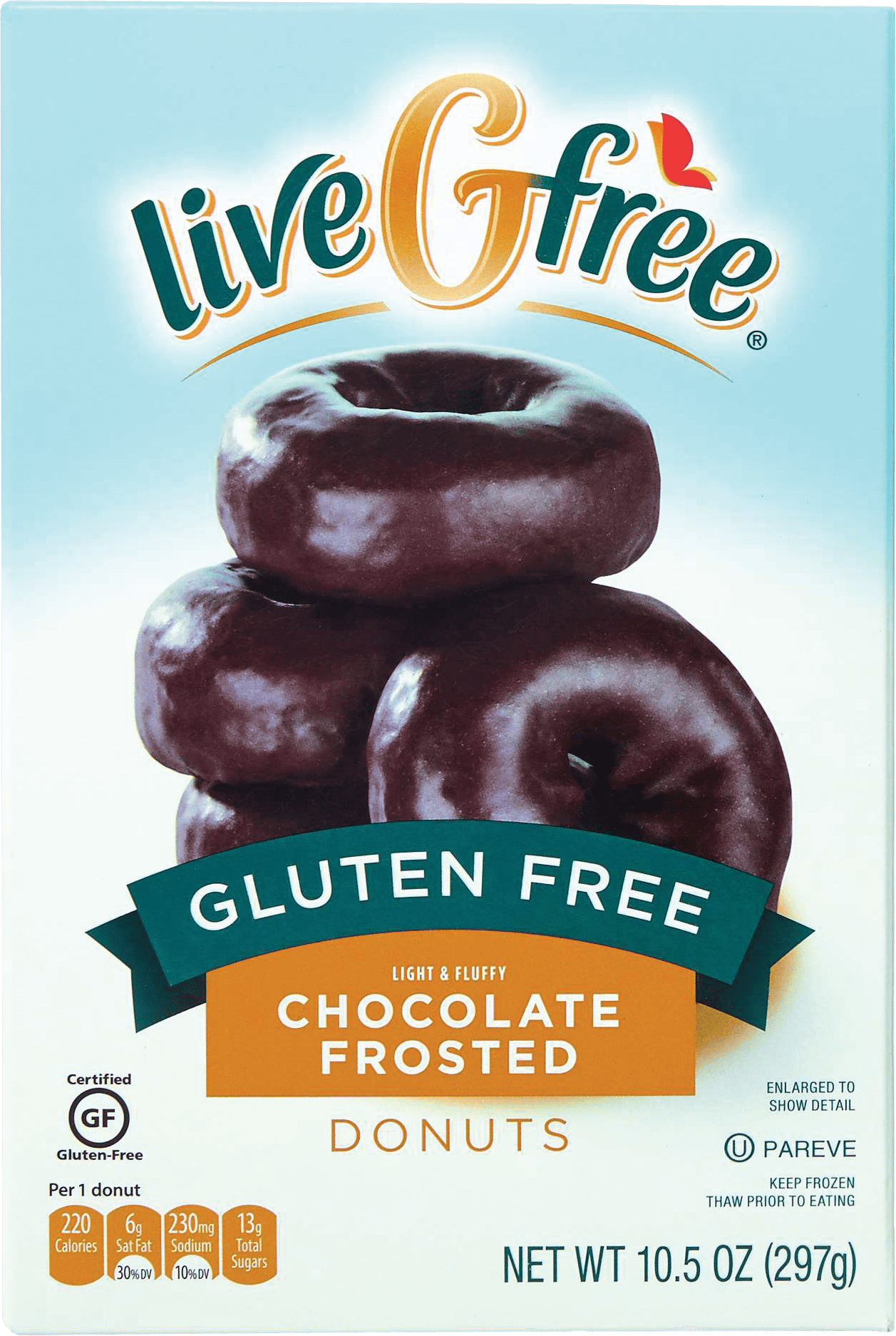 Package, Packaging, Chocolate donuts, Logo, Teal, Tan, Font, Text