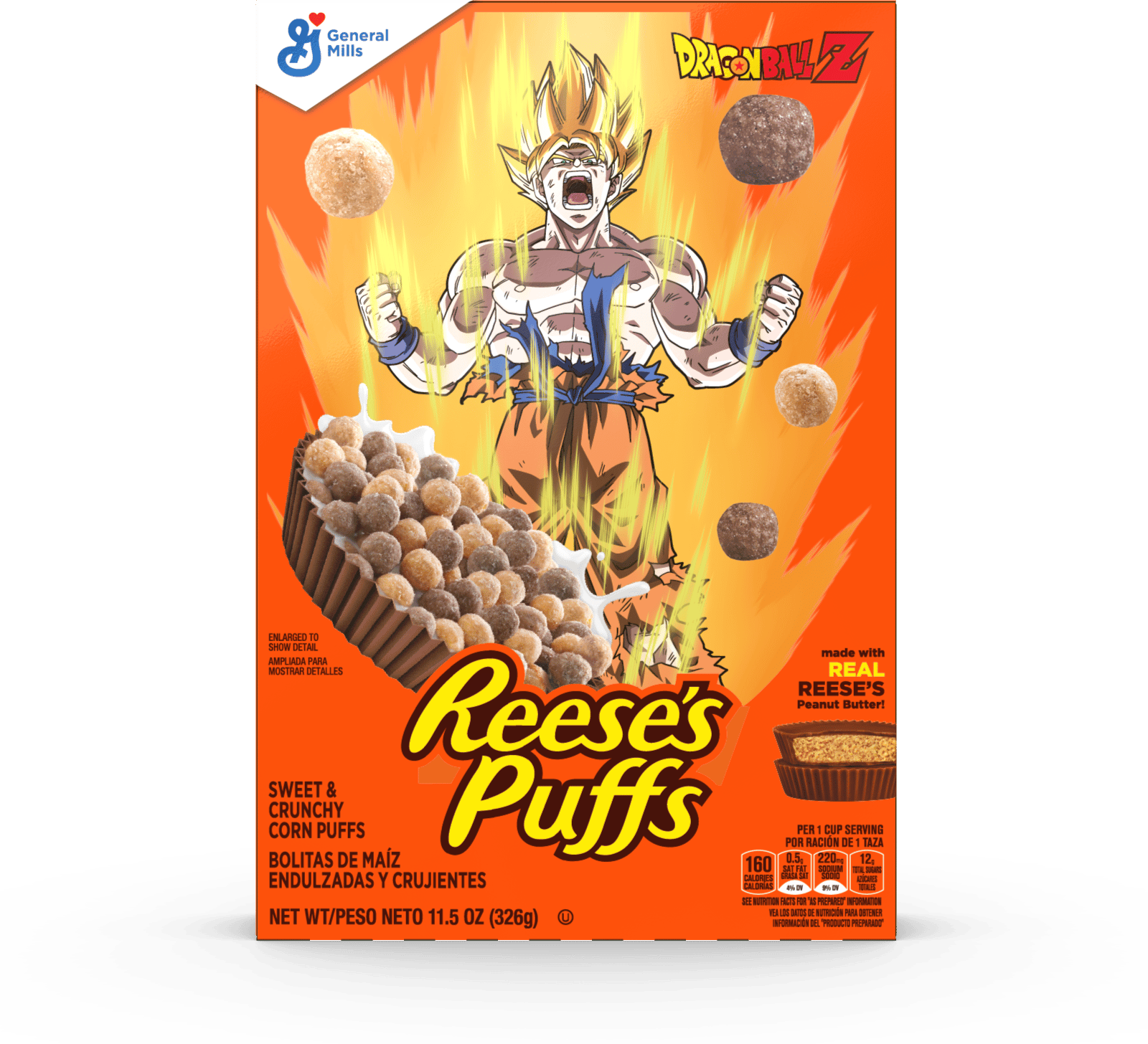 Font, Cereal box, Orange, Character